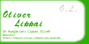 oliver lippai business card